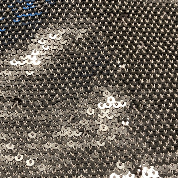 Silver/Gray Sequin Mini Skirt sz 0 💎💎💎 Perfect for Christmas and New Year - Picture 6 of 6